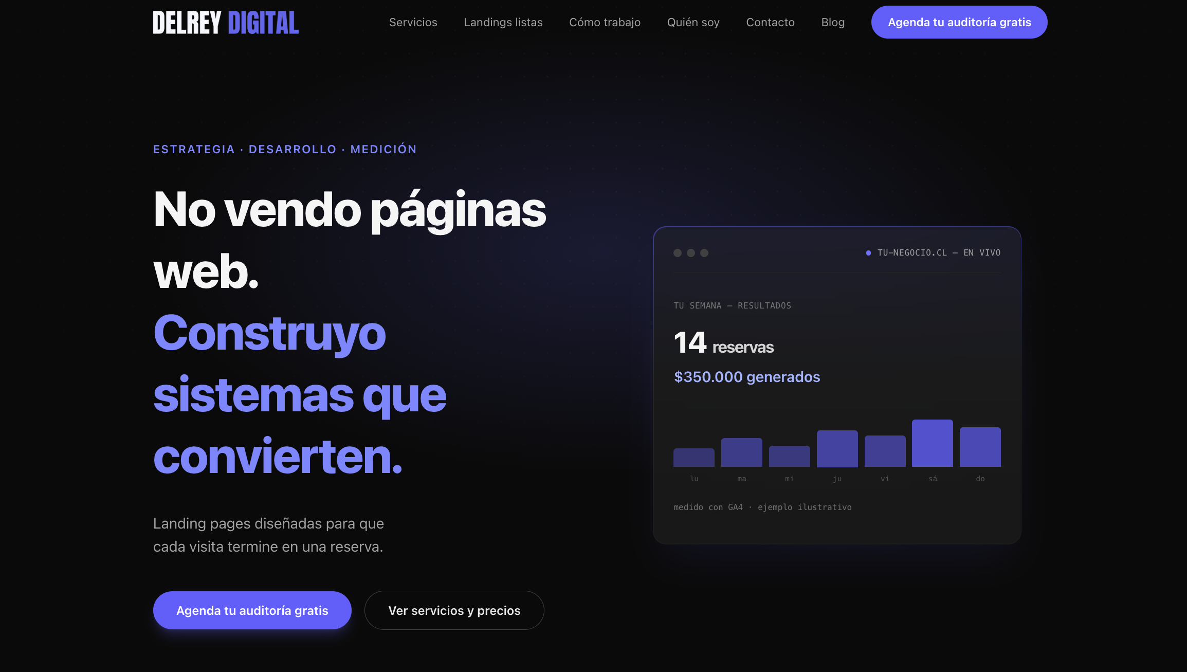 Captura de delreydigital.cl